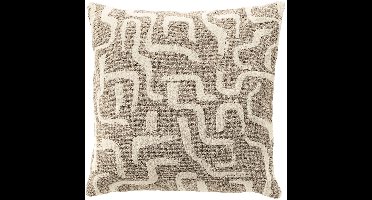 EMILIO | sierkussen 60x60 cm | Plaza Taupe | taupe | Hoii