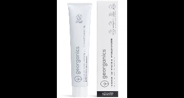 Georganics Toothpaste fluor charcoal tube 75 Milliliter