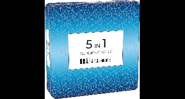 Tactic 5 in 1 Hout - Schaken - Dammen - Tic Tac Toe - Backgammon en Domino