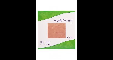 Folie vellen rosé goud per 10 maat 13x13,5 cm