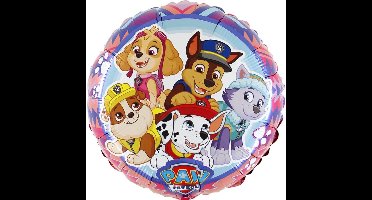 Paw Patrol Folieballon 45cm (flat) 35cm opgeblazen