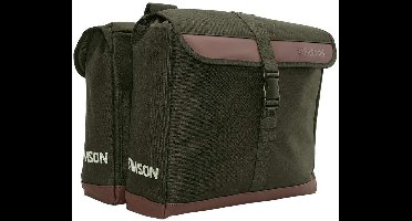 Simson fietstas dubbel Urban olijfgroen 35L