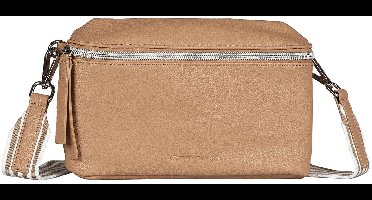 TOM TAILOR schoudertas Orla Stripe Belt Bag Camel Lichtbruin