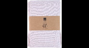 Arti Casa Tafelkleed 150x240 cm - Tafelkleed Roze Gestreept - Tafelkleed Materiaal Mix Polyester Katoen Lurex - Tafelkleed voor Eettafel - Wit Roze
