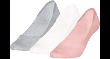 Calvin Klein Dames Footies Low Cut 3-Pack Pink