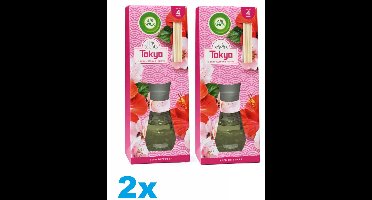 Air Wick Essentials Geurstokjes Tokyo - Cherry, Blossom & Hibiscus - 2 x 25 ml - 2 Stuks
