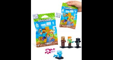 Minecraft verzamel figuurtje - 4 cm groot - 1 exemplaar - Spaar ze allemaal - Videogame merchandise - Minecraft speelgoed - Movie - Merchandise
