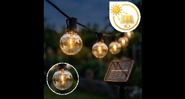 Solar lichtslinger Chain - Prikkabel | 5 Meter | 20 LED's | Warm licht