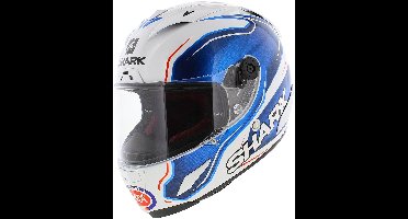 Shark Race-R Pro Guintoli helm - Wit blauw rood - Maat XL