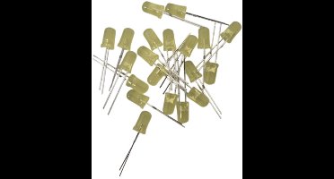 20 stuks 5mm gele LED diodes 3v 20mA- ronde verlichting voor elektronica - doe-het-zelf LED lampjes - knutsellampjes - 20 gele LED diodes