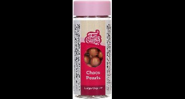 FunCakes Candy Choco Parels - Large - Koper - 70g - Eetbare Taartdecoratie
