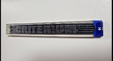 Potloodstift - Grafiet - Criterium Conte - Stift - Potlood - Vulpotlood - Refill - 6 stuks - Diameter Lijndikte 2mm - Harheid H - Lengte 115mm - 7550 - Mines - Leads - Kleur Zwart