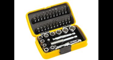IRONSIDE Dopsleutelset Metrisch 1/4" - 35-delig | Set Doppen en Bits voor Elke Klus