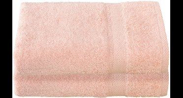 De Witte Lietaer Badhanddoek Stephanie Almond Blossom - Set 2 stuks - 70 x 140 cm - Roze - Katoen