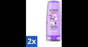 2 x L'Oréal Paris Elvive Hydra Hyaluronic - Conditioner - Hydraterend - 200 ml - Hydra Hyaluronic Conditioner - Hyaluronzuur - Hydratatie - Haarhydratatie - Zachte Haar