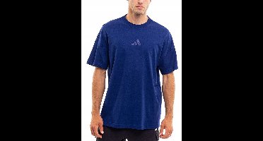 adidas Sportshirt Heren - Blauw - Katoen