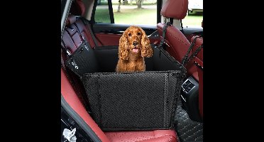 Hondenautostoel, waterdicht, antislip, krasbestendig, met 4 bevestigingsriemen, voor de achterbank, versterkte hondenstoel, auto, voor middelgrote en grote honden