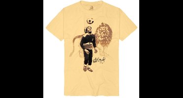 Bob Marley Football Lion Heren T-shirt - geel - XXL
