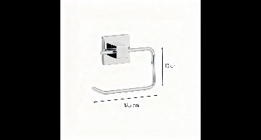 Grijze wandtoilettenpapierhouder Fackelmann Mare