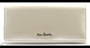 Pierre Cardin Serie - Elegante Grote Damesportemonnee - Runderleer - Lakafwerking - Subtiele Zilveren Details