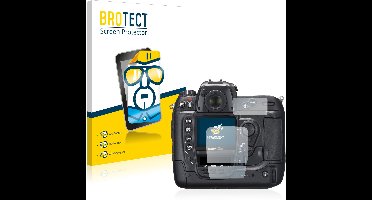 BROTECT - Screenprotector voor Nikon D2X - Folie Beschermfolie transparant 2 Stuks