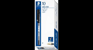 Balpen Staedtler 430 Medium Zwart Per 10 stuks