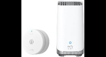 eufy Security HomeBase 3 S380 basissysteem + slimme rookmelder E10 wit - app notificaties - compact design - 5 jaar batterijduur - Alarm Bundel