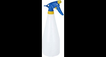 Pro Garden Plantenspuit - water versproeiers - kunststof - blauw/geel - inhoud 1 liter - voor binnen in huis of in de tuin
