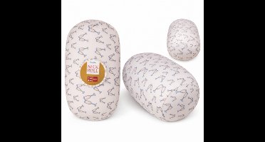 Out of the Blue nekkussen rol Proost champagne 15 x 30 cm