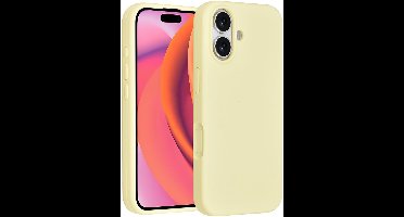 TUNIQ telefoonhoesje voor Apple iPhone 17 - Siliconen backcover - Geel
