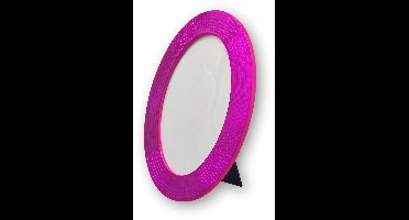 Housevitamin Fotolijst Disco – Ovaal – Roze – Discosteentjes – Glas – 22,5x29 cm – 1,3 cm Dik – Glamour Design – Staand & Wand
