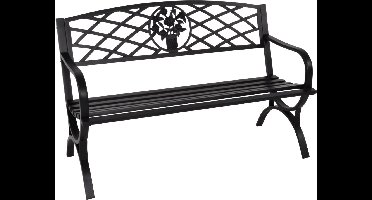 Bank Oxford zwart 127cm