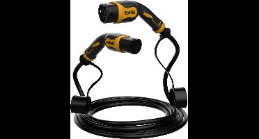 Elektrische voertuig oplaadkabel - DEWALT - 3,7 kW - Type 2 - 5 m - TPU-kabel - 32A - 230V AC