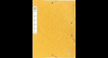 Exacompta 10x Cartobox Archiefdoos Rug 40mm - A4 (vlak geleverd) - Geel - 14006H