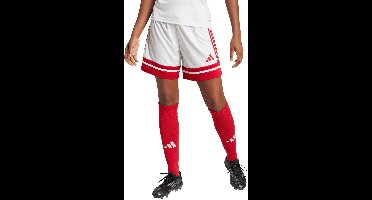adidas Short Dames Squadra 25 Wit-Rood - Maat L