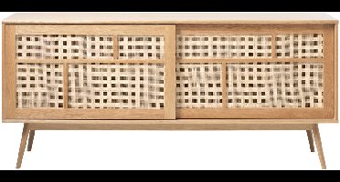 Dressoir Barrali Naturel Eiken 180cm - Giga Living