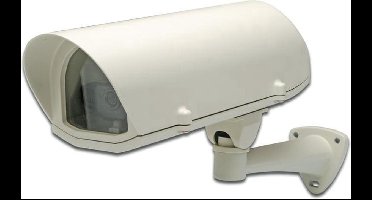 ETIGER® Hufterproof verwarmde camera buiten behuizing met verwarming en beschermde kabeldoorvoer, geschikt voor IP buiten of binnen camera's of analoge camera's.