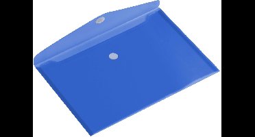 Enveloptas A5 liggend, transp. blauw