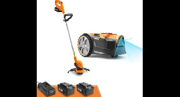 Robotmaaier – Grasmaaier – Automatische Maaier – Tuinrobot – Draadloze Trimmer – Optische Navigatie – Automatische Obstakelvermijding