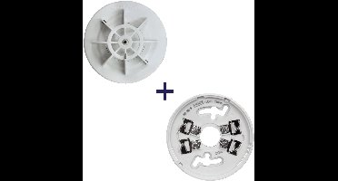 Aritech Kidde - Conventionele Hittemelder - Montagevoet - Sokkel - NC-DPH-W + NC-DB-W