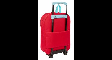 Schoolrugzak met Wielen Mickey Mouse Blauw Rood 32 x 42 x 14 cm