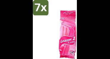 Benson - Laser Twin Women - Wegwerpscheermesjes - Voor Vrouwen - 10 Mesjes - Bulkverpakking - 7 stuks