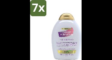 7 x OGX - Colour Retention - Shampoo - Voor Gekleurd Haar - 385 ml - Kleurbehoud - Gekleurd Haar - Haarkleur - Haarschade - UV Bescherming
