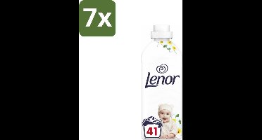 7 x Lenor - Wasverzachter - Gevoelig - Milde Geur - 41 Wasbeurten - Wasverzachter - Gevoelige Huid - Hypoallergenisch - Frisheid - Zachtheid