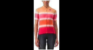 Castelli Dolce Korte Mouw Wielertrui Oranje,Roze M Vrouw