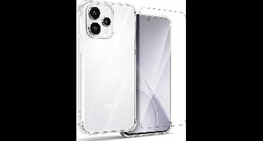Hoesje geschikt voor Oppo Reno 15 5G - Screenprotector Glas - Shockproof Transparant