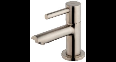 Sanifun Drogba Fonteinkraan Geborsteld Staal 122 mm