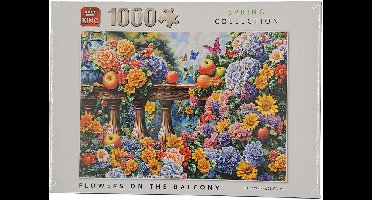 KING Puzzel Flowers on the Balcony 1000 stukjes