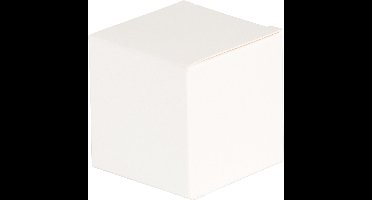 PARTYDECO - 10 witte vierkante kartonnen doosjes 5 x 5 cm voor suikerbonen en bruiloft