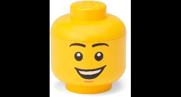 Opbergbox, Opbergdoos, Mini, 10 cm, Hoofd, Happy Boy - LEGO
